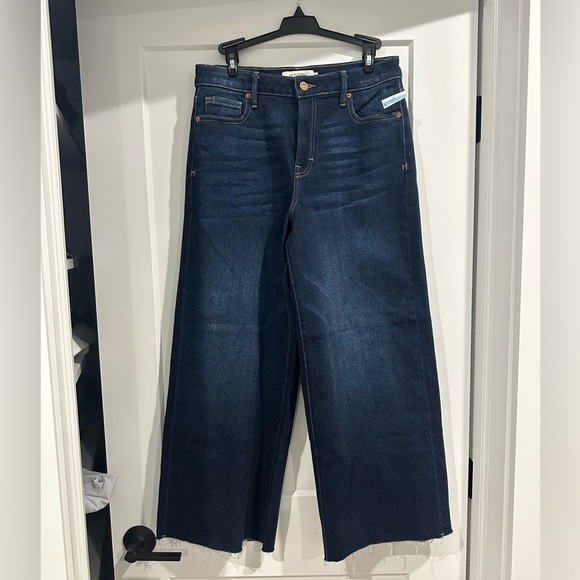HIDDEN Nori Wide-Leg Cropped Blue Jeans - Picture 3 of 5